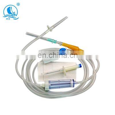 Infusion Set with Needle 5.5/6/7 Sterile Infusion Tube Injection & Puncture Instrument Transfusion Set Transparent Disposable SZ