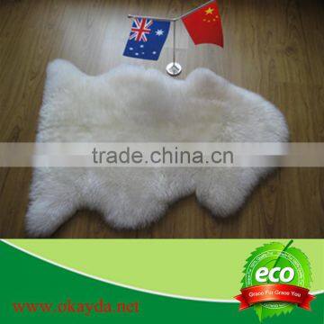 real sheepskin fur trim rug wholesale