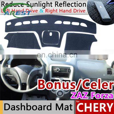 for Chery Very Celer Fulwin 2 Storm Bonus ZAZ Forza MVM 315 Anti-Slip Mat Dashboard Cover Pad Sunshade Dashmat Car Accessories