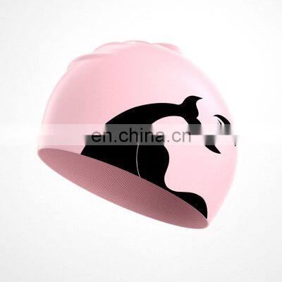 Oem Customized Logo Waterproof Neutral Adult Silicone Swimming Caps High Elastic Children Durable Swimming Caps photo-4
