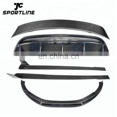 Car Carbon Fiber Front Rear Bumper lip Body kit for Audi R8 V8 V10 GT 08-15