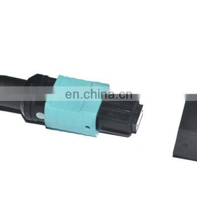 12 Fiber Optical OM4 Corning MPO MTP Connector Fiber Patch Cables photo-3