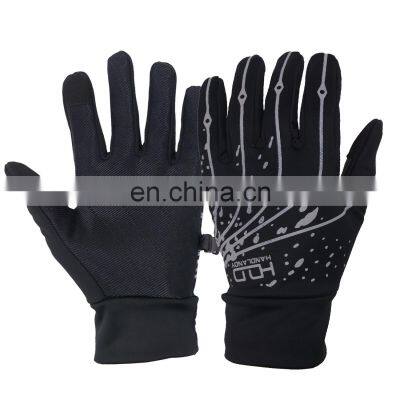 HANDLANDY silicone coating cycling touch screen running gloves bike,hand gloves for bike,bike riding gloves