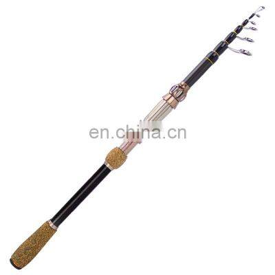 1.8m 2.1m 2.4m 2.7m  MH Carbon Spinning Rod And Reel Anti-Winding telescopic fishing rod