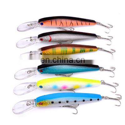 2021 New Style Lures Minnow 6 Colors 125mm Black Minnow Best Quality for Sea Fishing Lure Black Minnow Wholesale photo-4