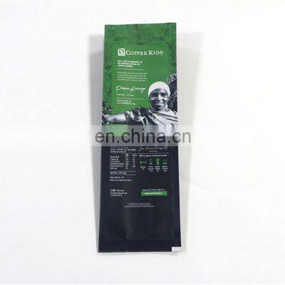 Custom logo aluminum foil packaging printed plastic poly bag Black bag with zip lock