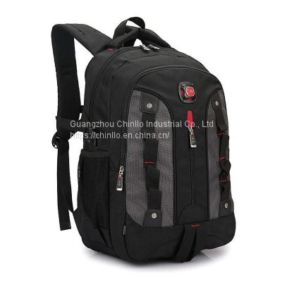 New hot selling custom logo black laptop backpack bags 16 inch