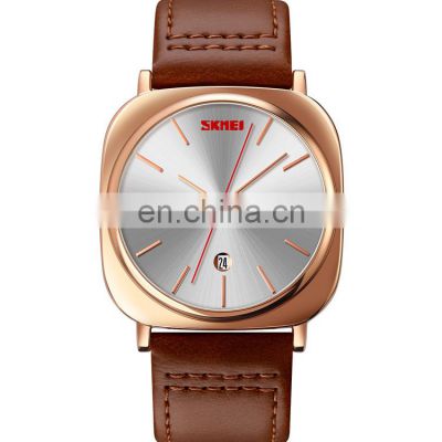 SKMEI 9266 Luxury Brand Relojes Para Mujer Classic Mens Leather Quartz watch