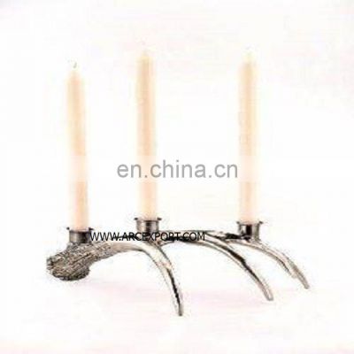 matte aluminium candle holder