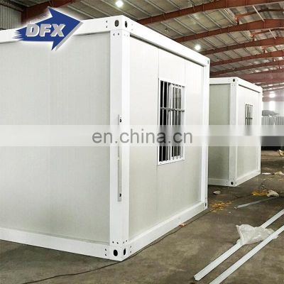 low cost self-locking type prefab flat pack container homes