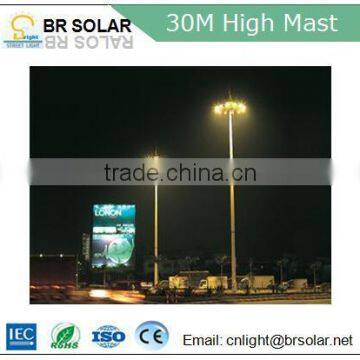 round tapered square hexagonal octagonal high mast lighting with raising and lowering device