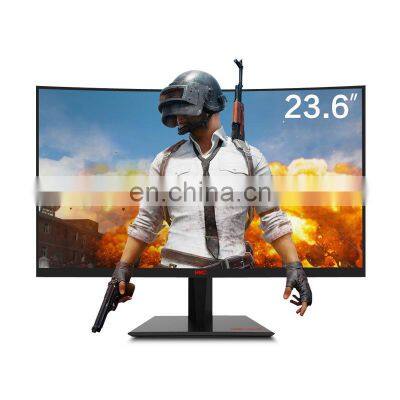 curved 23.6 inch portable full hd computer display screen monitor gamer pc computer gaming monitor