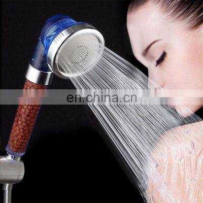 luxury Mineral stone hand water saving Head high pressure handheld shower head with filters