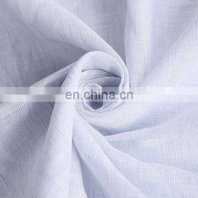Stock Yarn Dyed Plain Fabric Prewash Linen Sheer Fabric photo-3