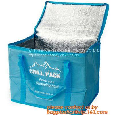 Factory Thermal Bag For Food, Cold Thermal Insulated Lunch Cooler Bag,Grocery Food Delivery Extra Large Insulated Non Woven Bag photo-3
