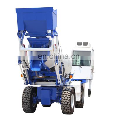 High efficiency 2.0m3 mobile truck self loading mobile concrete mixer truck