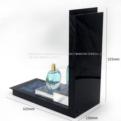 Custom Design Cosmetic Product Acrylic LED Perfume Display Holder Stands Rack