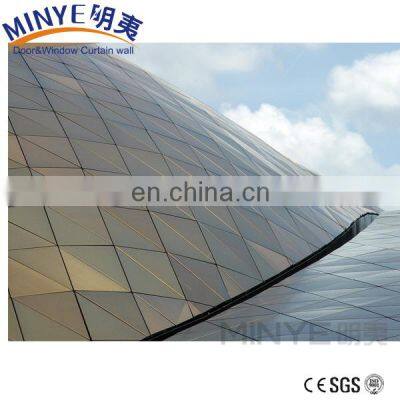 Top Quality China Supplier Tempered Glass Curtainwall Aluminum Frame photo-3