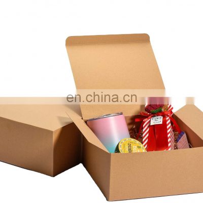 OEM/ODM Easy Assemble Boxes Shipping Cardboard Crafting Box Recycled Brown Kraft Paper Gift Packaging Box