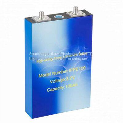 3.2 V 100ah LiFePO4 Battery Cell Rechargeable Prismatic Lithium Battery