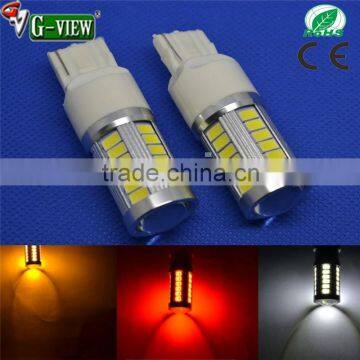 China hotsale samsung led car bulb 33smd 5630 CE certification led bulb t20 w21w led bulb