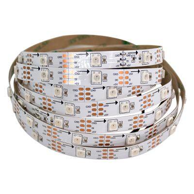 30 Lights WS2812B Led Strip 5050 Led Chip Built-in IC 4 Pins DC 5V 10mm PCB Landscape Magic Smart Strip Lights photo-2
