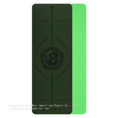 Double Layer TPE Yoga Mat Eco Friendly Yoga Mat With Logo photo-3