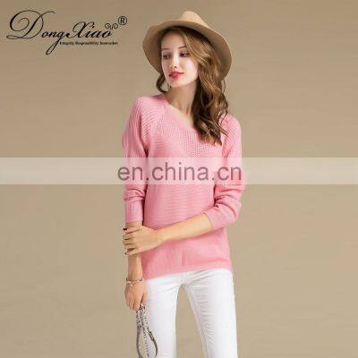 Cozy Crew Neck Woman Sweaters Long Sleeve Knitted 100% Cashmere Pullover Sweater photo-4