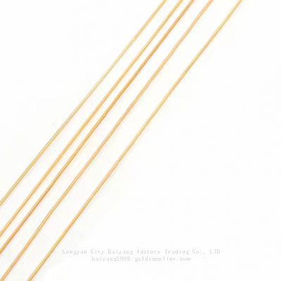 Standard size incense sticks natural color Agarbatti 1.3mm round small bamboo stick incense made in China