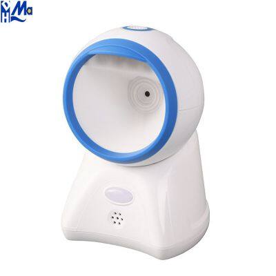 Cheap Barcode Scanner Platform Wired Omnidirectional Automatic 2D Desktop Barcode Scanner Supermarket