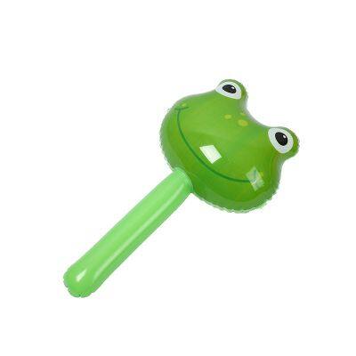 Pvc Children'S Inflatable Toys Animal Head Long Stick Inflatable Long Rod Animal Sticks Giraffe Inflatable Bell Hammer Balloon