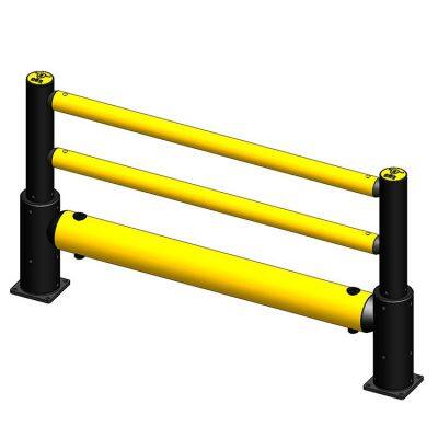 Flex 1R/2R/3R Traffic Barrier Polygon Traffic Barrier Anti-collision Guardrail Flexible Barrier Customized Size Yellow+ Black photo-2