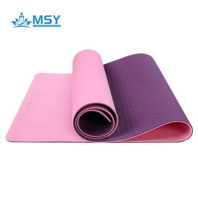 Best Portable Shock-Absorbing Non-Slip Fitness TPE Yoga Mat for Home Use Pilates