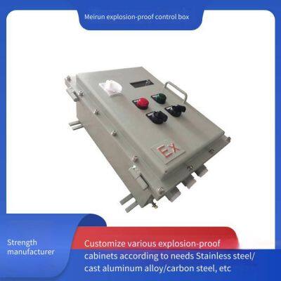 Meirun Cast Aluminum Alloy Explosion-proof Control Box, Suitable for Oil Extraction, Refining and Chemical Plants, Flameproof Control Cabinet photo-4
