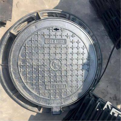 Heavy Duty Cast Iron Manhole Cover with Anti-Slip Design - 40T Load Test Certified