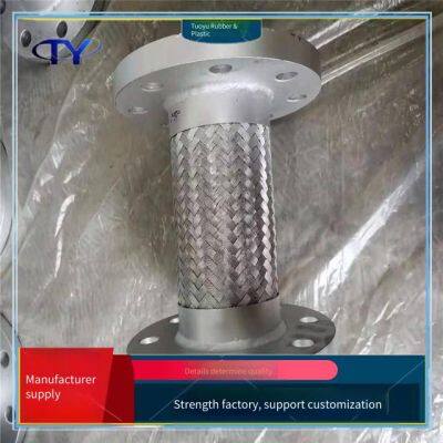 High-pressure Resistant Flange Metal Hose, Ptfe Corrugated Flexible Connection, for Chemical Industry, Waterproof and Insulating photo-4