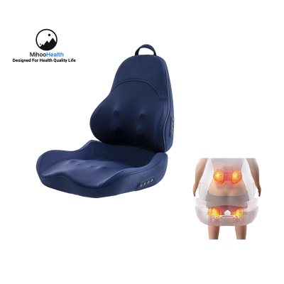 Portable Chair Back and Seat Massage Cushion With Heat MH-C068