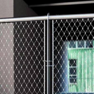 Ручная ткань сетки из узловой проволочной канатики из нержавеющей стали 304/316 для зоопарковых заборов