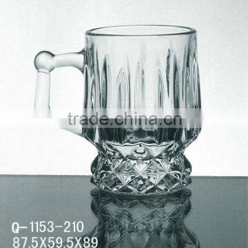 Fancy Glass Coffee Mug with handle