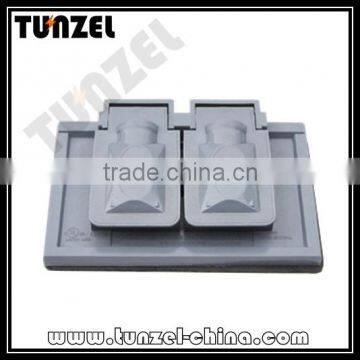 Two Gang Device Cover With Gaskets Gfci Double Gang Cover