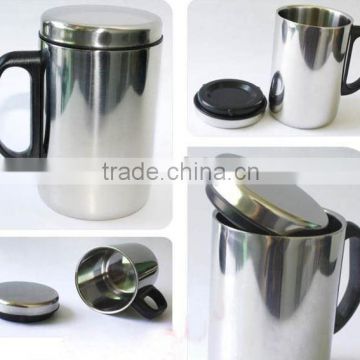 Coffee mug stainless steel vacuum travel mug