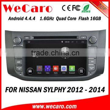 Wecaro WC-NU8053 Android 4.4.4 car multimedia system double din for nissan sylphy car radio gps audio system 16GB Flash