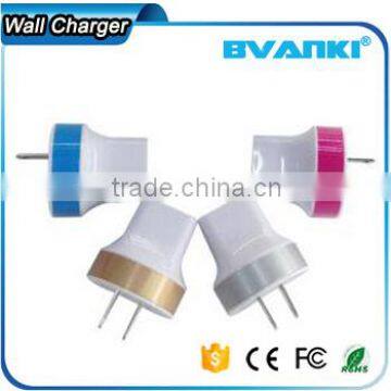 2016 hot new arrivals Top Quality CE Approved Wholesale EU/US/UK/AU Plug 5V 2.1A Dual USB Travel Wall Charger with High quality