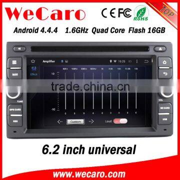 Wecaro 6.2" WC-2U6008 Android 4.4.4 car multimedia system double din gps navigation system audio system GPS