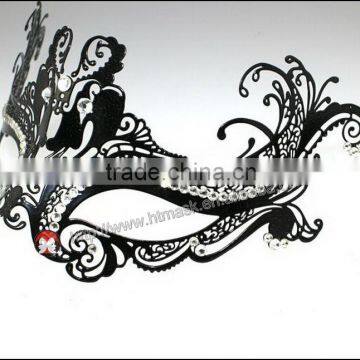Women's Laser Cut Metal Venetian Pretty Mask photo-2