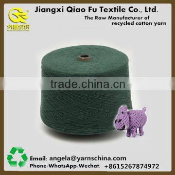 Yarn manufacturer cotton blended yarn dyed making pet rope pet products