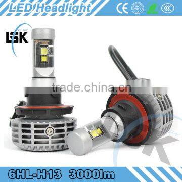 Long time to use LED car LED head lamp universal led kit 3000LM Led car headlight kit h13