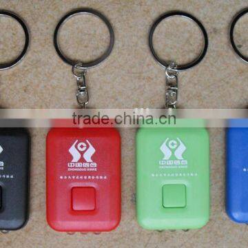 Small torches lights emergency plastic keychain mini solar led flashlights with customer logo