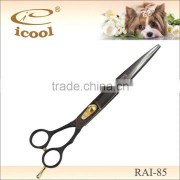 8.5 inch black color high quality pet scissors