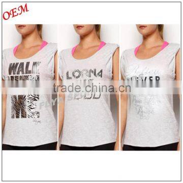 Ladies GYM Yoga Singlet Multi Tank Top Tee